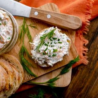 Easy Smoked Trout Dip with Lemon and Dill
