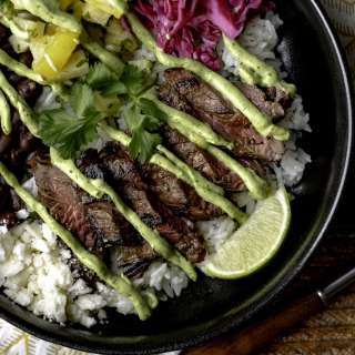 Elk Carne Asada Burrito Bowls