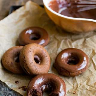 Chocolate Buttermilk Baked Donuts