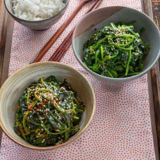 Korean Spinach Banchan (Two Ways)
