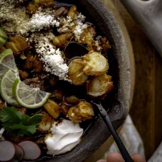 Pozole Rojo with Venison Shoulder Roast