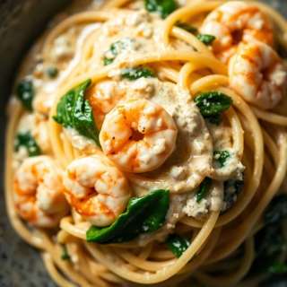 CREAMY TUSCAN SHRIMP LINGUINE