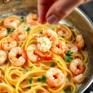 COPYCAT CHEESECAKE FACTORY SHRIMP SCAMPI LINGUINE