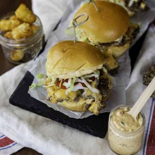 Elk Chopped Cheese Sliders