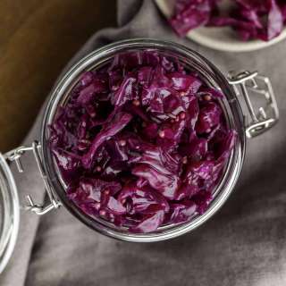 Red Cabbage Sauerkraut (Fermented Red Cabbage)