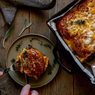 Overnight Sausage Breakfast Strata with Antelope
