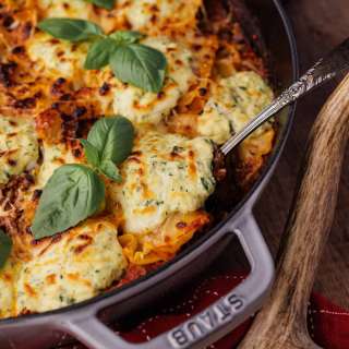 Easy Skillet Venison Lasagna
