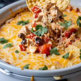 CROCK POT CHICKEN NACHO DIP RECIPE