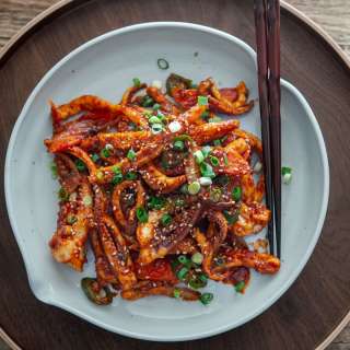 Ojingeo Bokkeum (Spicy Korean Squid Stir-Fry)