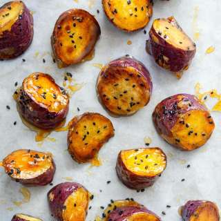 Crunchy Korean Candied Sweet Potato (Goguma Mattang)