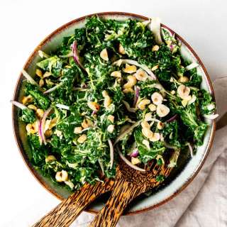 Kale Salad With Tahini Dressing