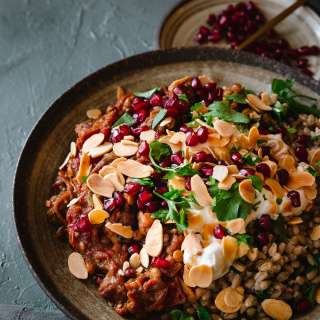 Persian Aubergine Stew with Black Lime