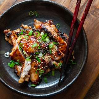 Broiled Miso Chicken Thighs