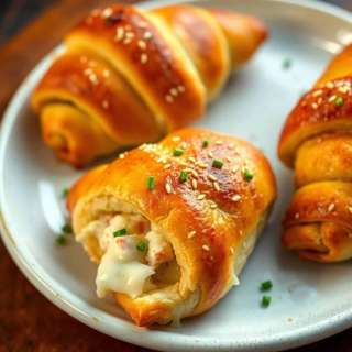 CRAB & CHEESE STUFFED CRESCENT PUFFS