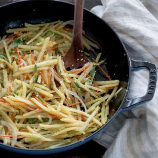 Gamja Bokkeum (Korean Stir-Fried Potatoes)