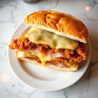 AIR FRYER HOT CHICKEN HAM AND CHEESE