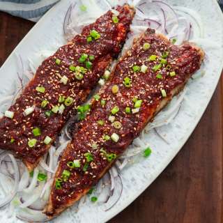 Korean Pan-Fried Spicy Mackerel (Gogalbi)