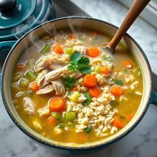CHICKEN AND RICE SOUP