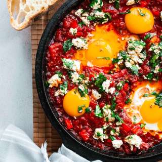 Harissa Shakshuka With Feta