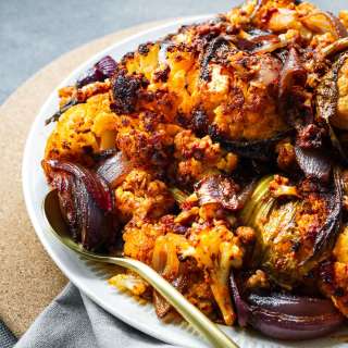 Harissa roasted cauliflower recipe