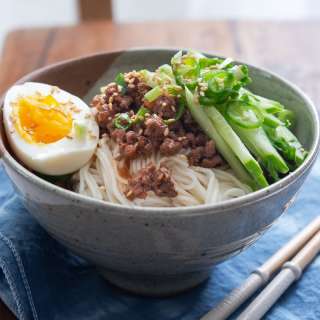 Korean-Style Ground Beef Noodles