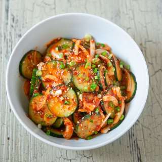 Spicy Korean Cucumber Salad (Oi Muchim)