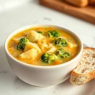 BROCCOLI POTATO CHEESE SOUP