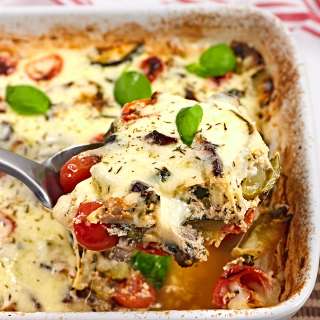Zucchini, Tomato and Mushroom Casserole