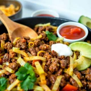 GROUND BEEF TACO CABBAGE SKILLET