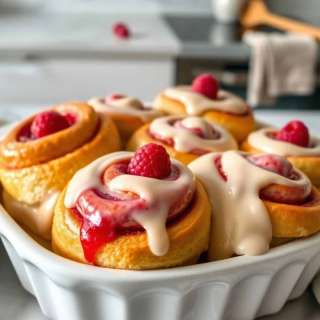 RASPBERRY CINNAMON ROLLS