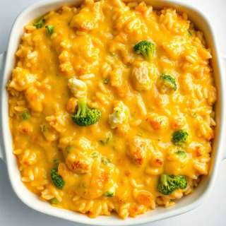 CHEESY CHICKEN AND RICE CASSEROLE