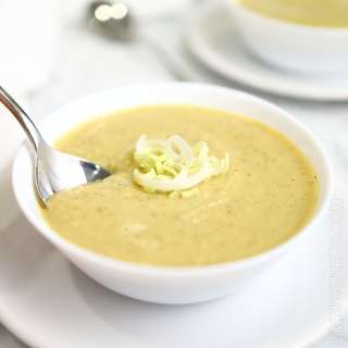 Irish Leek Soup With Zucchini And Pea Protein