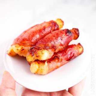 Bacon Wrapped Halloumi Cheese Bites