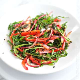 Keto Arugula Salad And Balsamic Vinaigrette