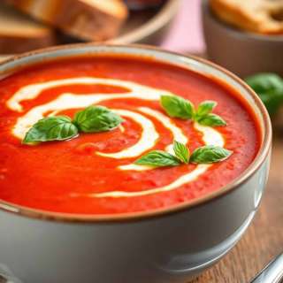 EASY VEGAN TOMATO BASIL SOUP RECIPE