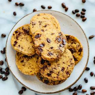 Chocolate Espresso Shortbread Cookies
