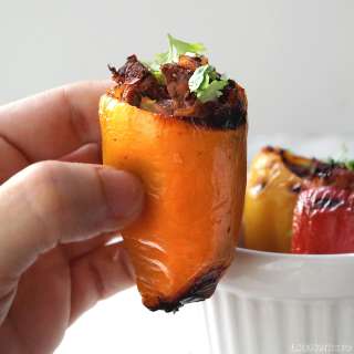 Keto Fajita Stuffed Baby Peppers