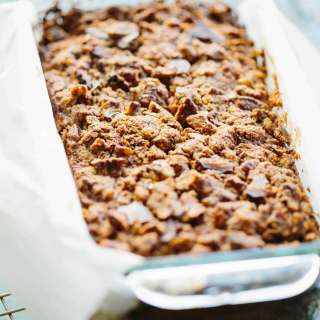 Paleo Pecan Streusel Banana Bread