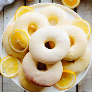 Meyer Lemon Baked Doughnuts