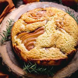 Classic Italian Ricotta Cake with Pears