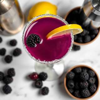 BLACKBERRY LEMON DROP MARTINI
