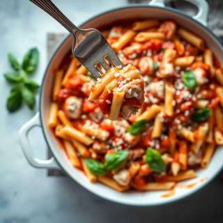 ONE-POT CHICKEN PARMESAN PASTA