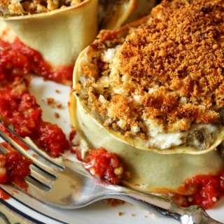 Eggplant and Parmesan Rotolo