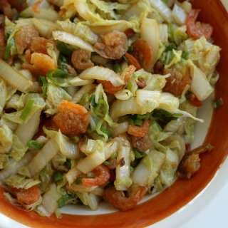 Stir-Fried Greens with Dried Shrimp
