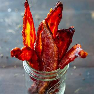 2 Ingredient Baked Brown Sugar Candied Bacon