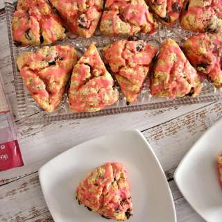 Tipsy Cherry Scones (Dried Cherry Scones with Kirschwasser)