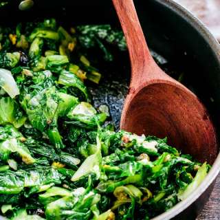 Italian Escarole with Olives and Capers