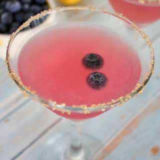Blueberry Lemon Drop Martini