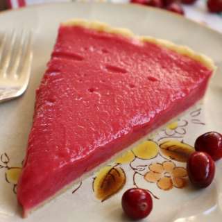 Cranberry Curd Tart