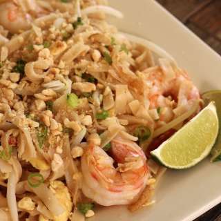 Authentic Pad Thai with Shrimp